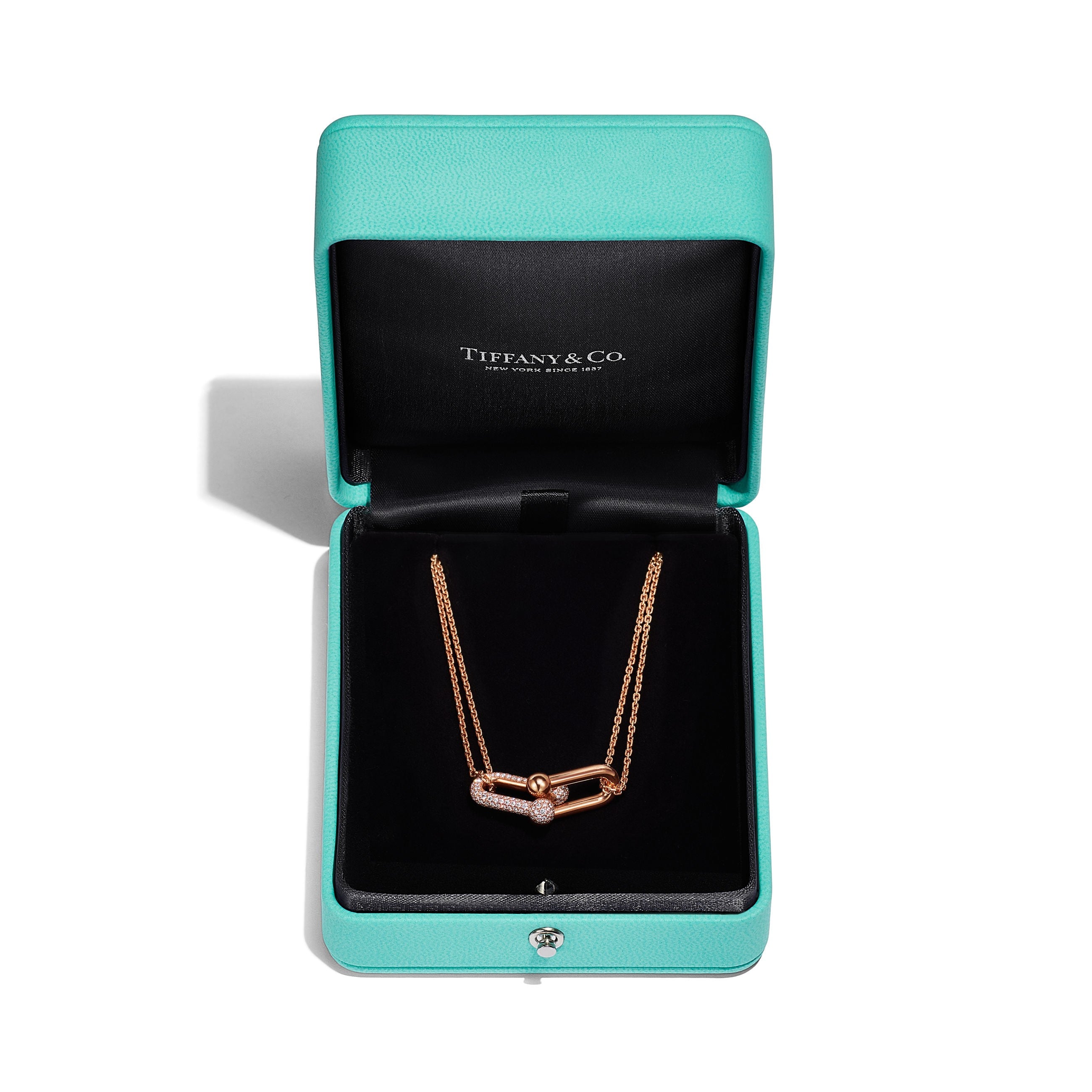 COLLIER TIFFANY & CO HARDWEAR A MAILLONS DIAMOND ROSE-GOLD
