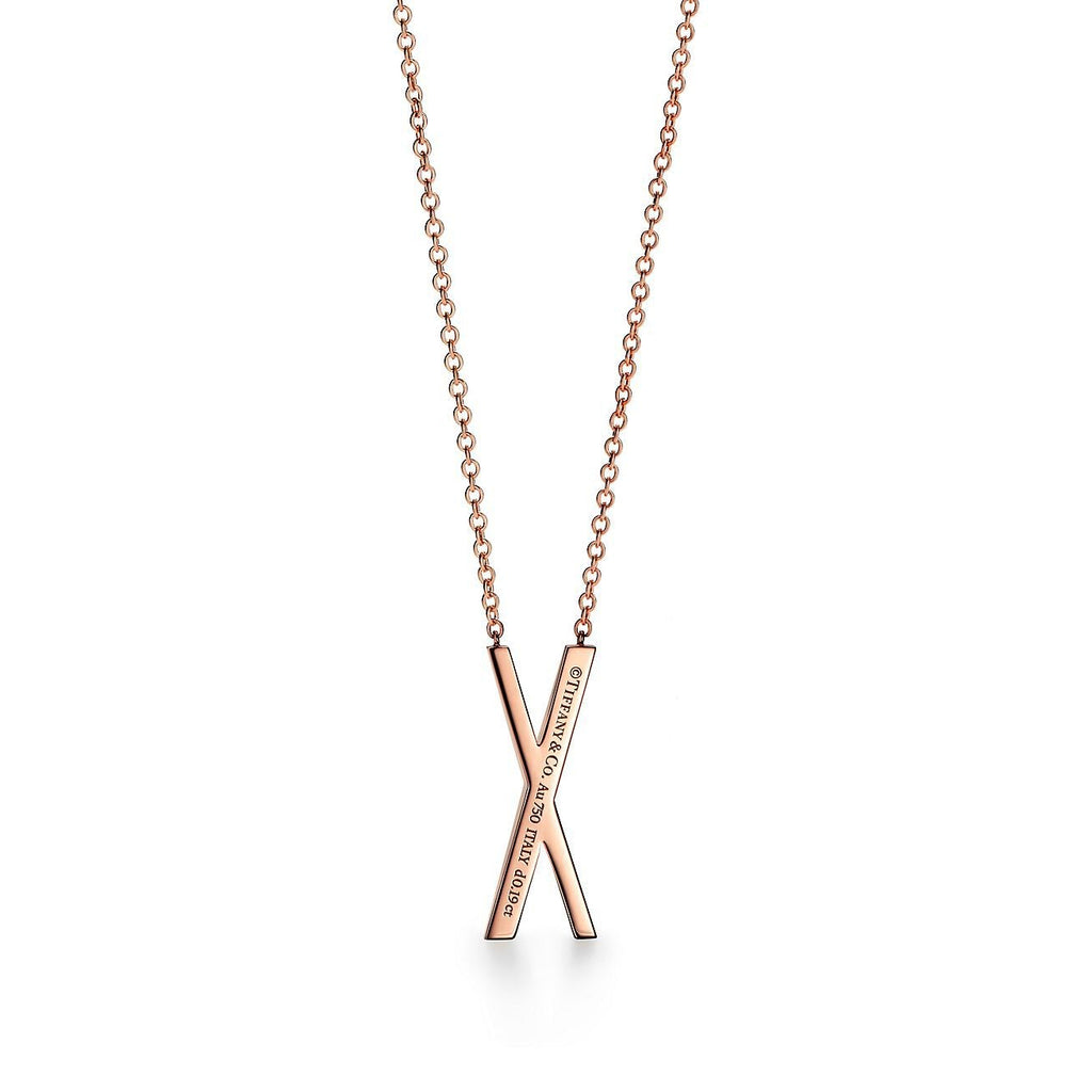 COLLIER TIFFANY & CO ATLAS® X PENDANT ROSE GOLD