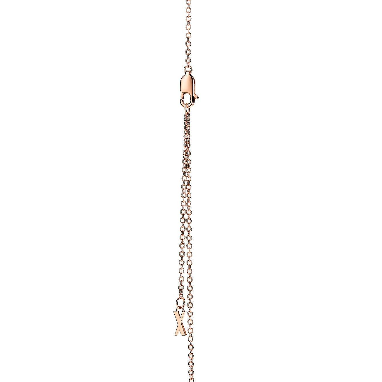 COLLIER TIFFANY & CO ATLAS® X PENDANT ROSE GOLD