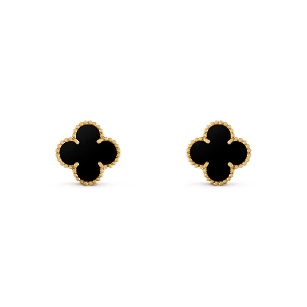 BOUCLE VAN CLEEF VINTAGE ALHAMBRA NOIR ONYX