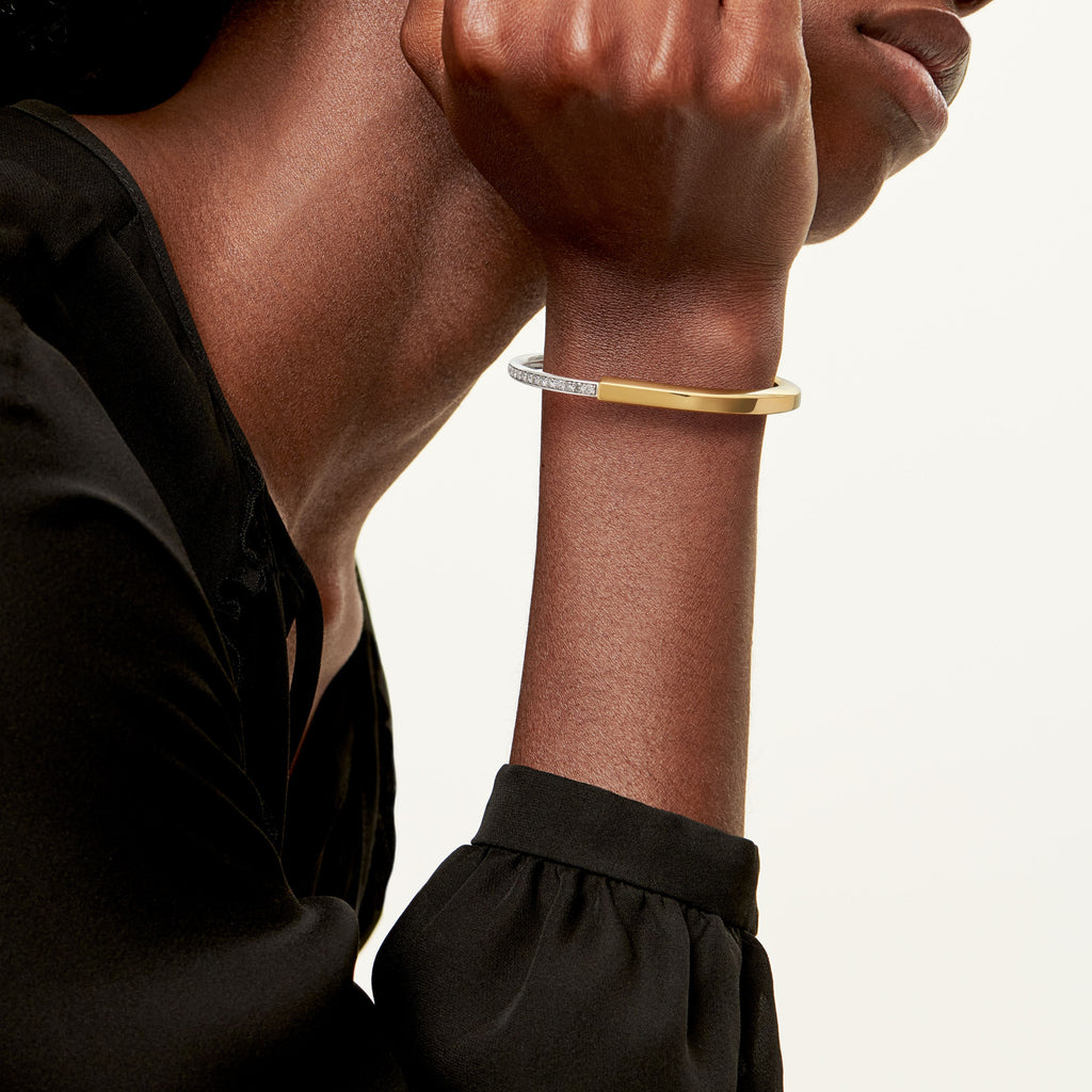 BRACELET TIFFANY & CO LOCK PERLEE GOLD
