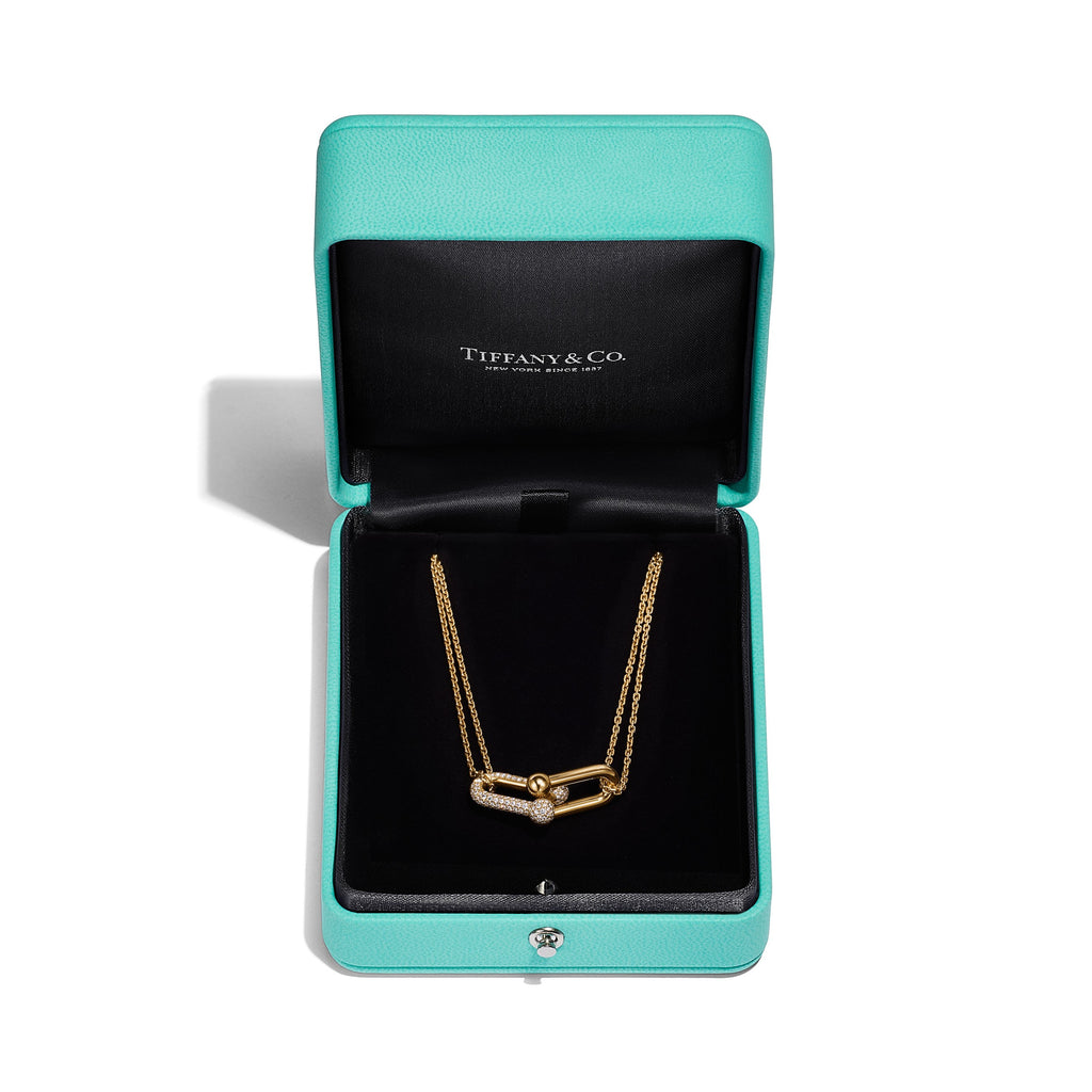 COLLIER TIFFANY & CO HARDWEAR A MAILLONS DIAMOND-GOLD