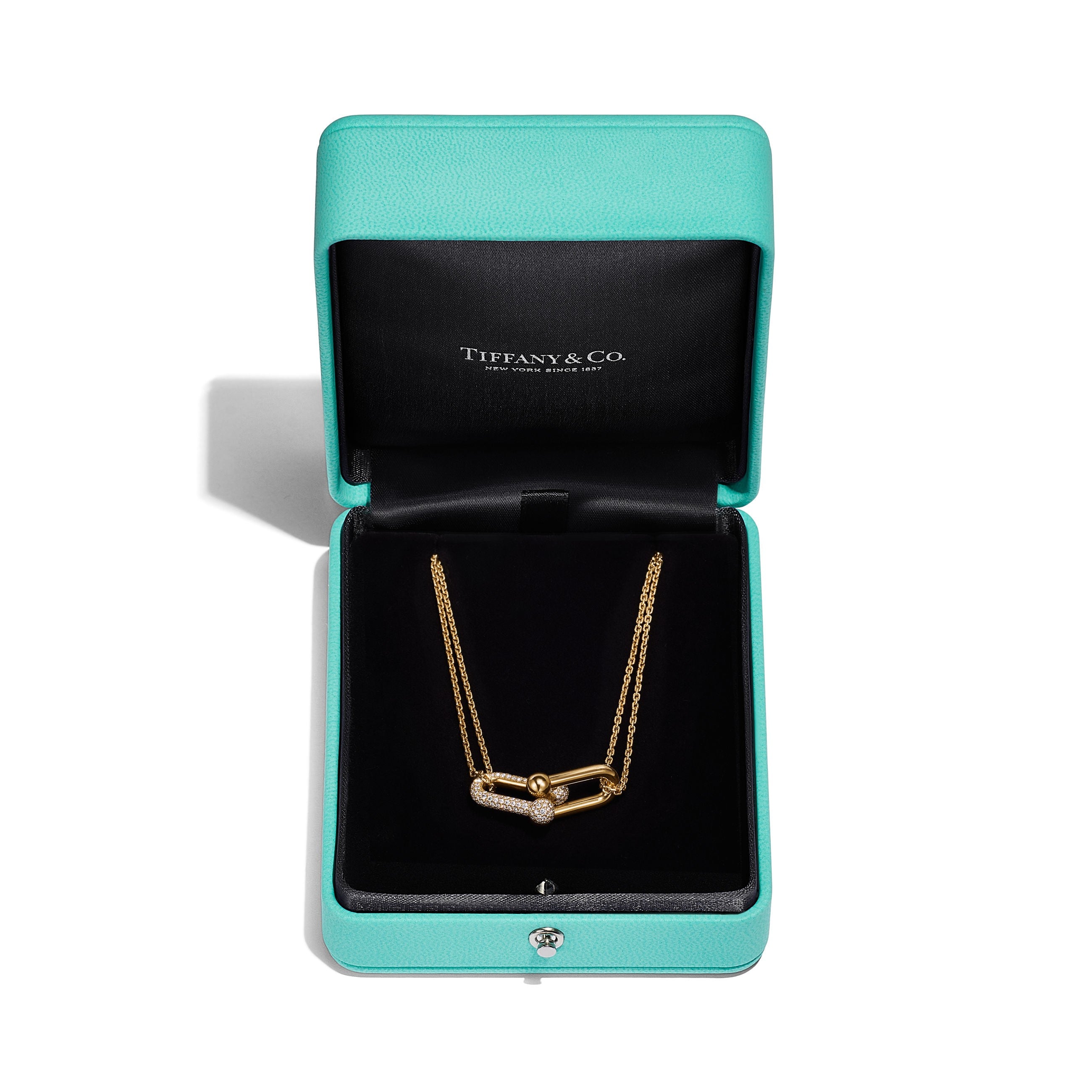 COLLIER TIFFANY & CO HARDWEAR A MAILLONS DIAMOND-GOLD