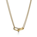 COLLIER TIFFANY & CO HARDWEAR A MAILLONS DIAMOND-GOLD