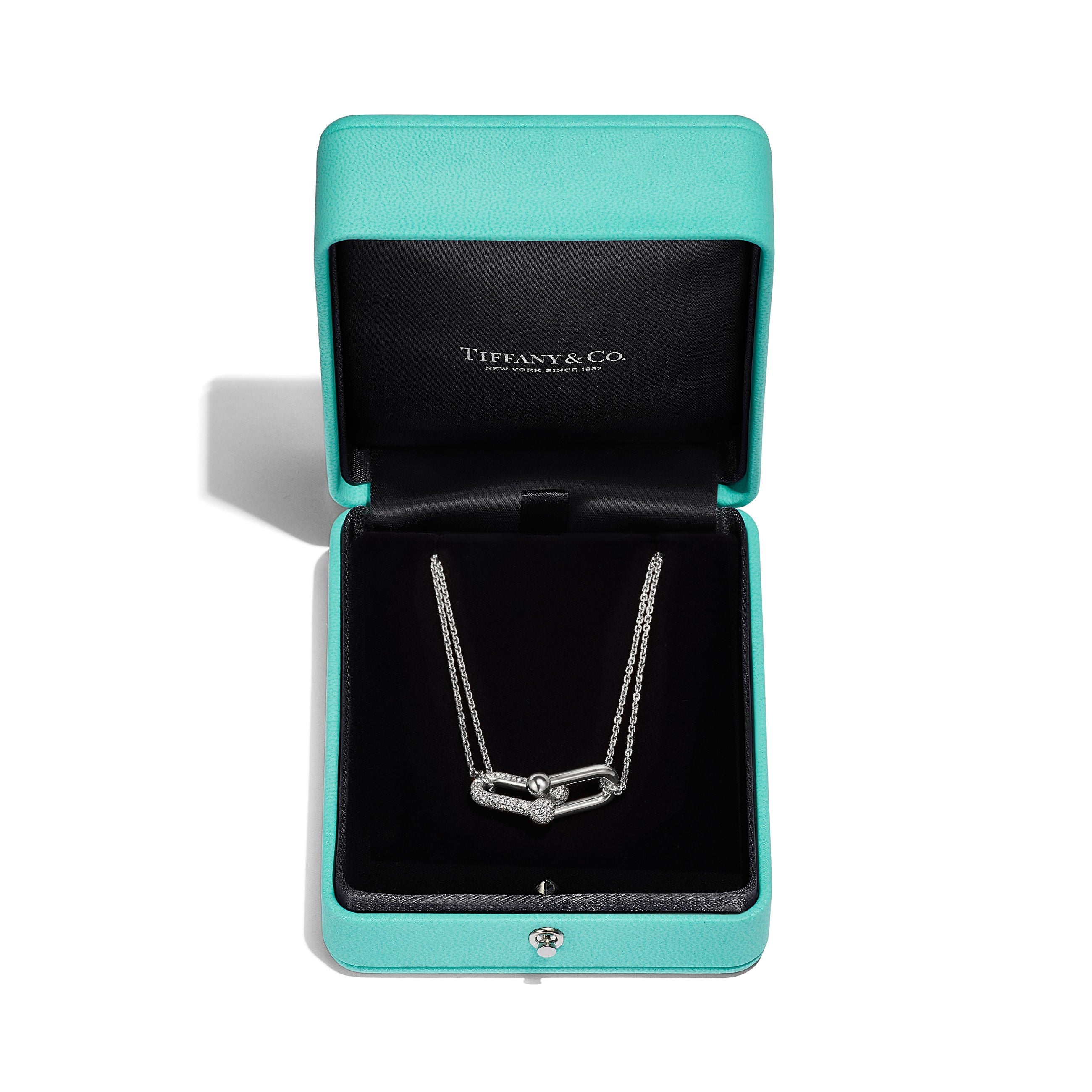COLLIER TIFFANY & CO HARDWEAR A MAILLONS DIAMOND WHITE-GOLD