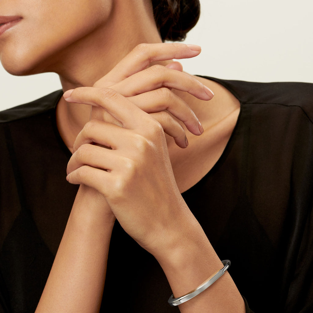 BRACELET TIFFANY & CO LOCK WHITE GOLD