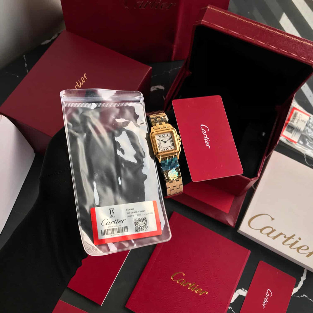 Cartier Panthere De Cartier Gold White Dial Japanese Quartz