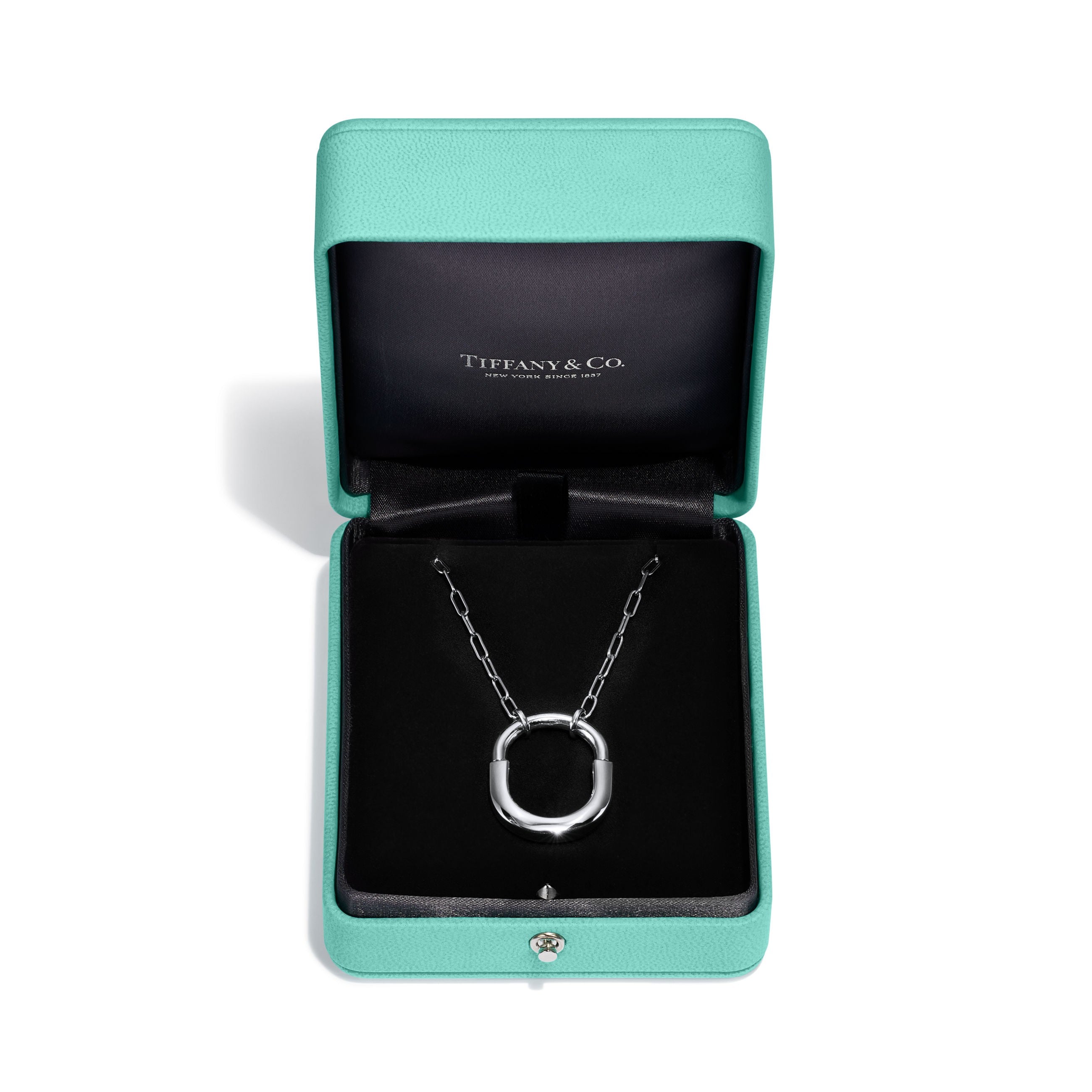 COLLIER TIFFANY & CO LOCK WHITE GOLD