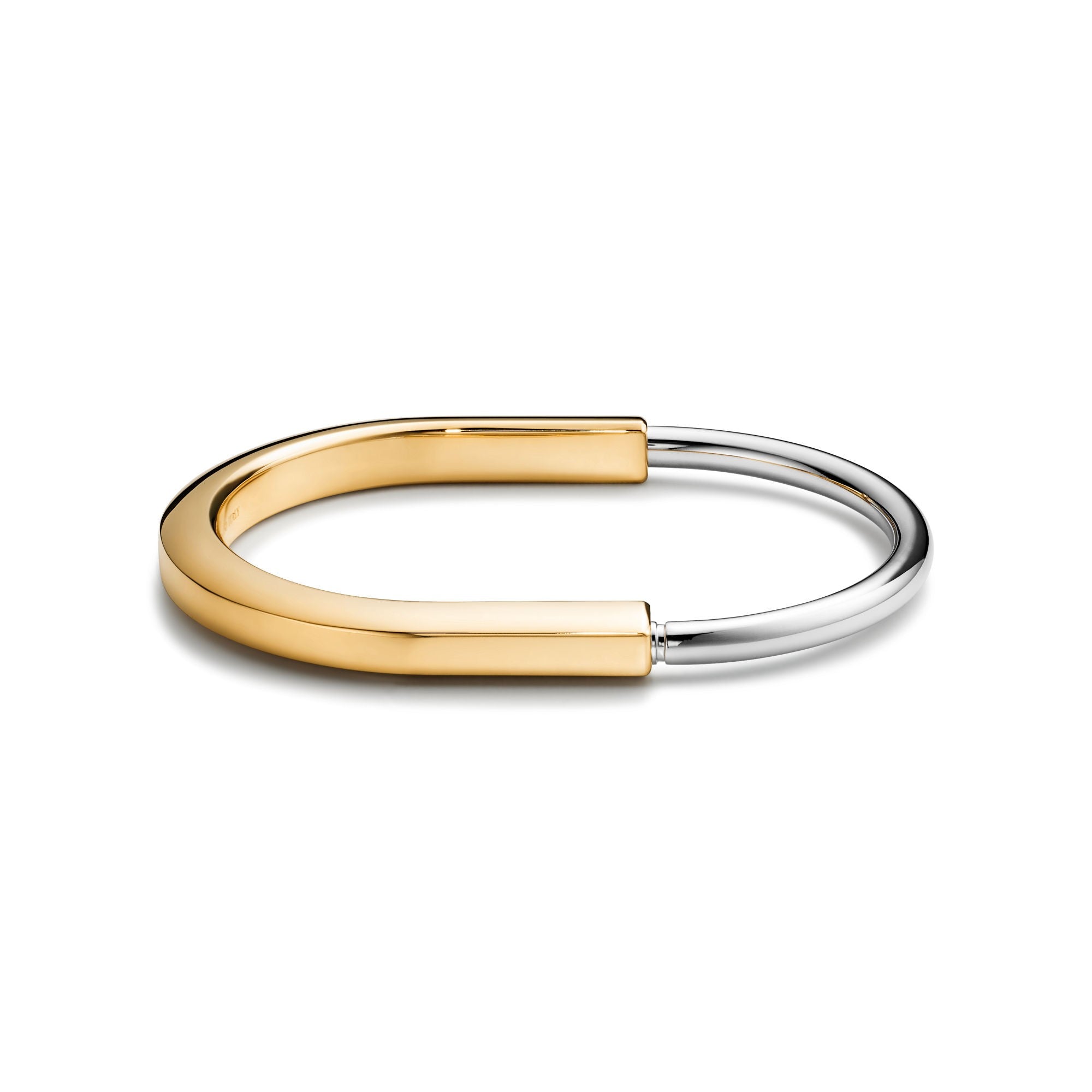 BRACELET TIFFANY & CO LOCK WHITE GOLD ET GOLD