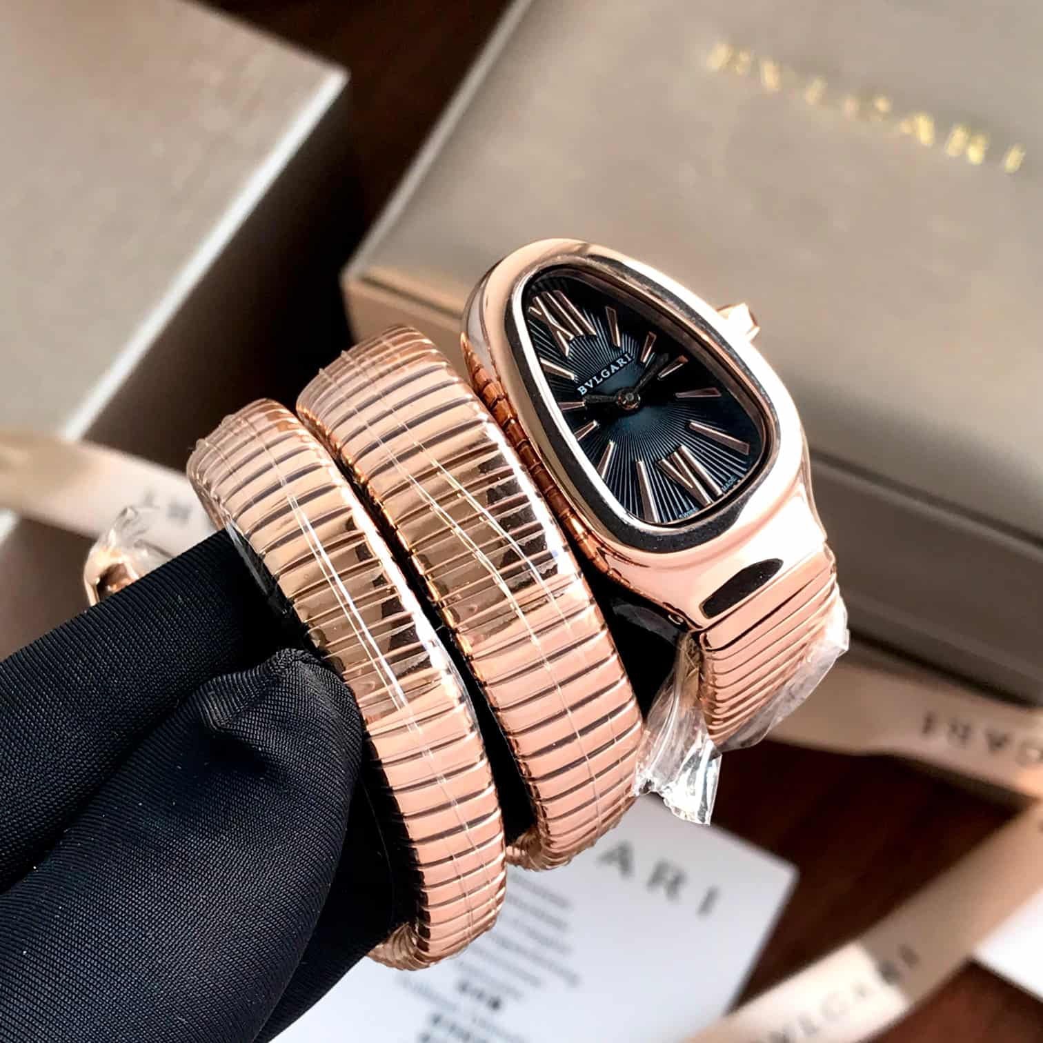 Bvlgari Serpenti Tubogas Rosegold Black