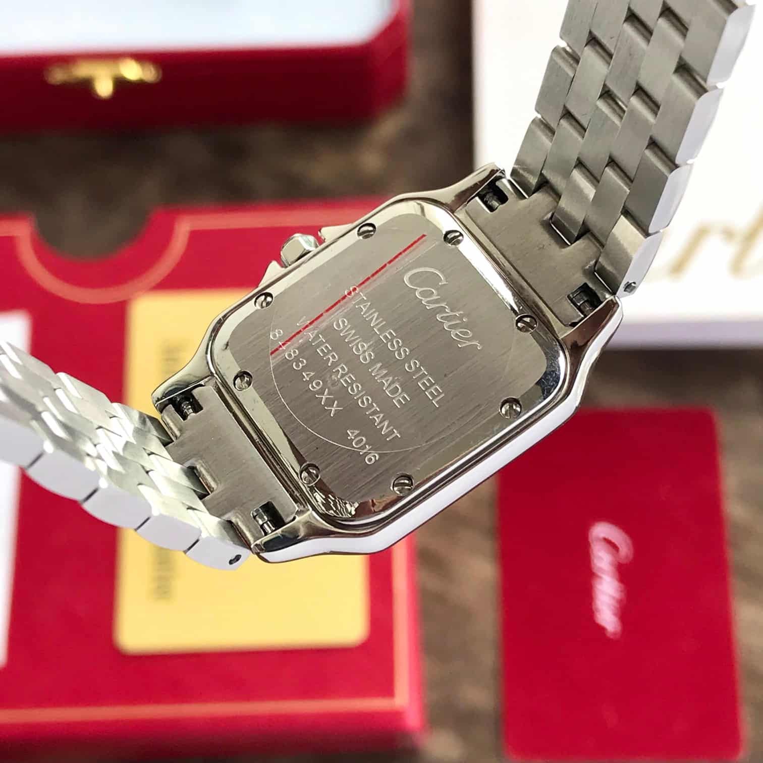 Cartier De Panthere Silver White Dial Premium