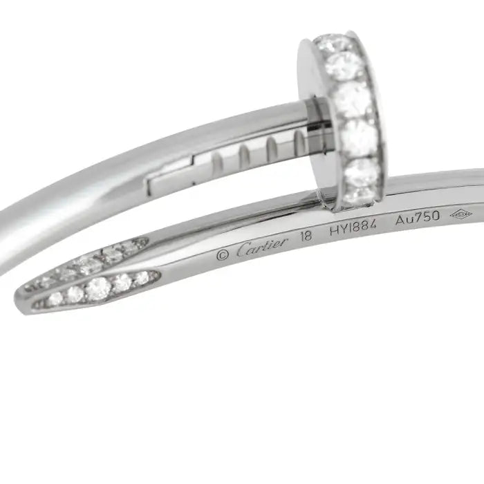 BRACELET CARTIER JUSTE UN CLOU PETIT MODÉLE DIAMANTS WHITE GOLD