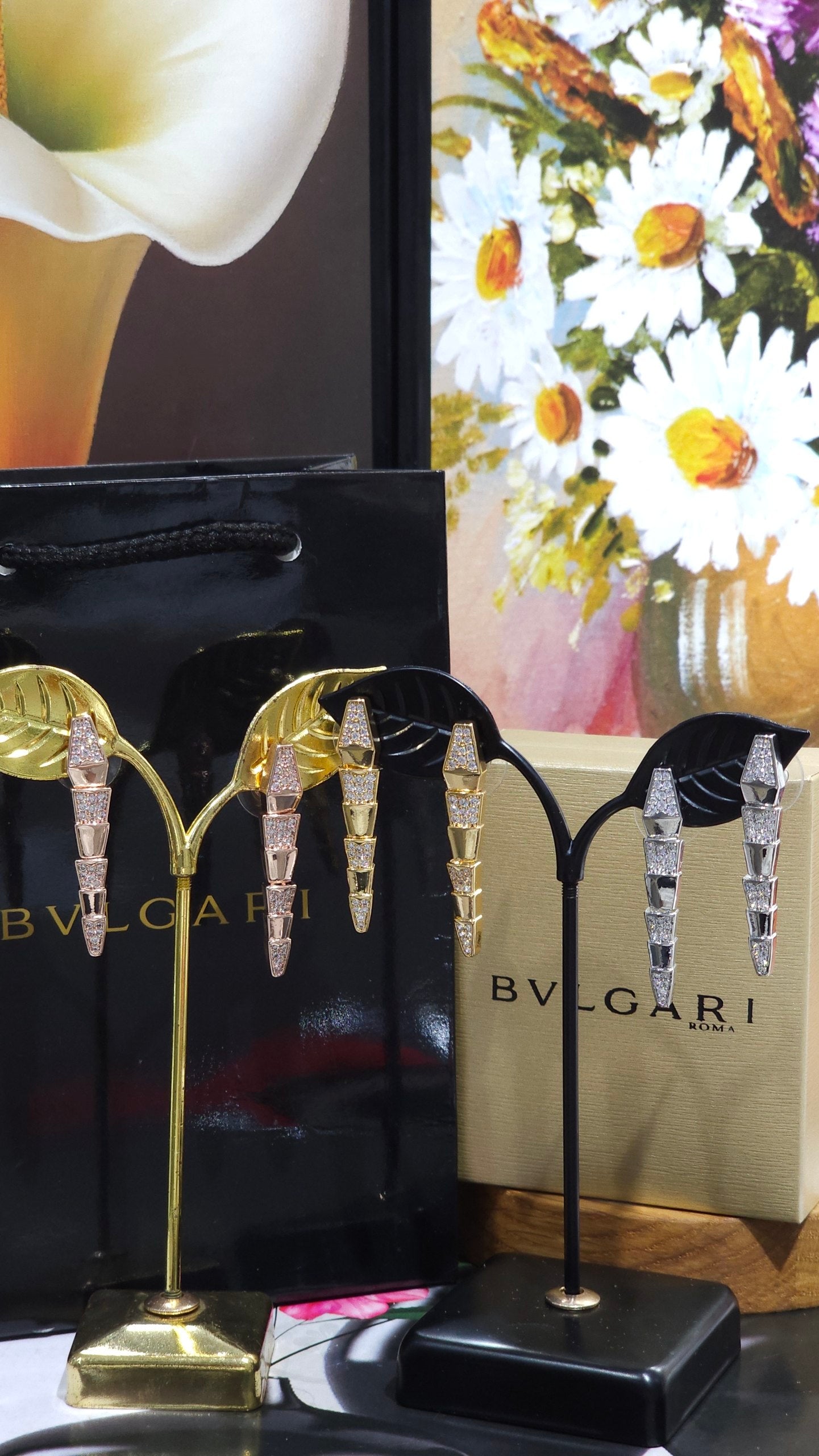 boucles  femme BVLGARI