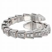 BAGUE BVLGARI SERPENTI VIPER DIAMANTS WHITE GOLD