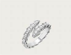 BAGUE BVLGARI SERPENTI VIPER DIAMANTS WHITE GOLD