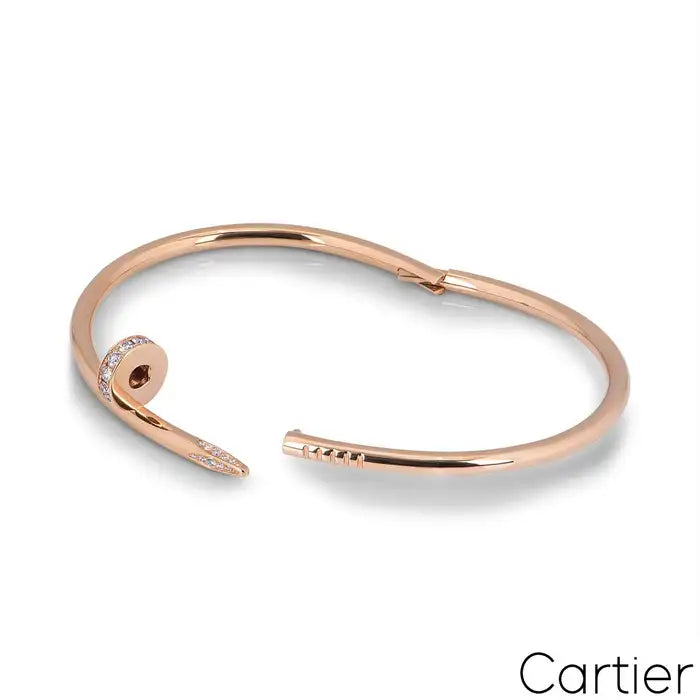 BRACELET CARTIER JUSTE UN CLOU PETIT MODÉLE DIAMANTS ROSE GOLD