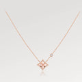 STAR PINK MOP 1 DIAMOND PINK GOLD NECKLACE