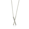 COLLIER TIFFANY & CO ATLAS® X PENDANT WHITE GOLD