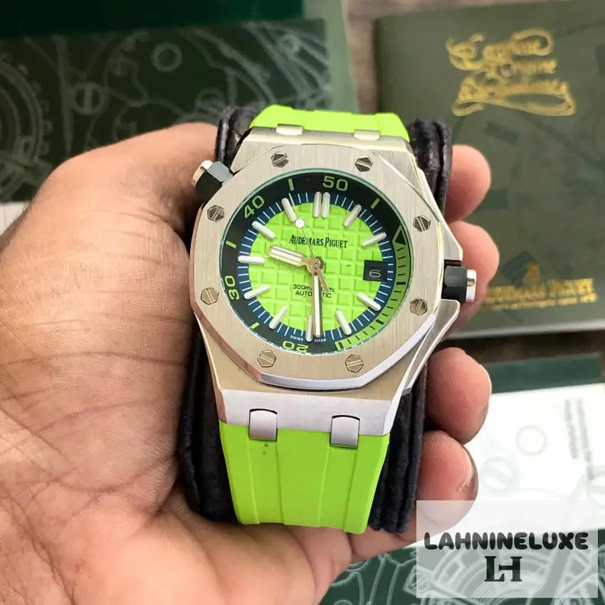 Audemars Piguet Royal Oak Offshore Diver Watch Green Dial