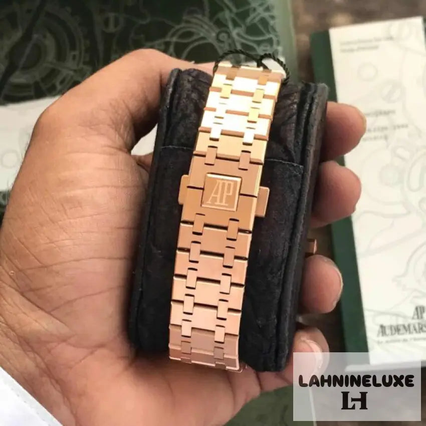 Audemars Piguet Royal Oak Offshore Rosegold Black Blue Metal