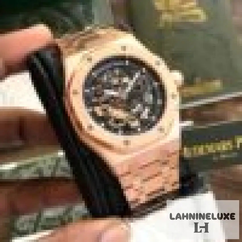 Audemars Piguet Royal Oak Rose Double Balance Wheel Openwork Skeleton Dial Automatic
