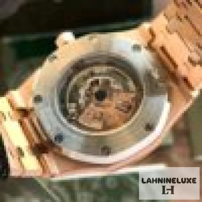 Audemars Piguet Royal Oak Rose Double Balance Wheel Openwork Skeleton Dial Automatic