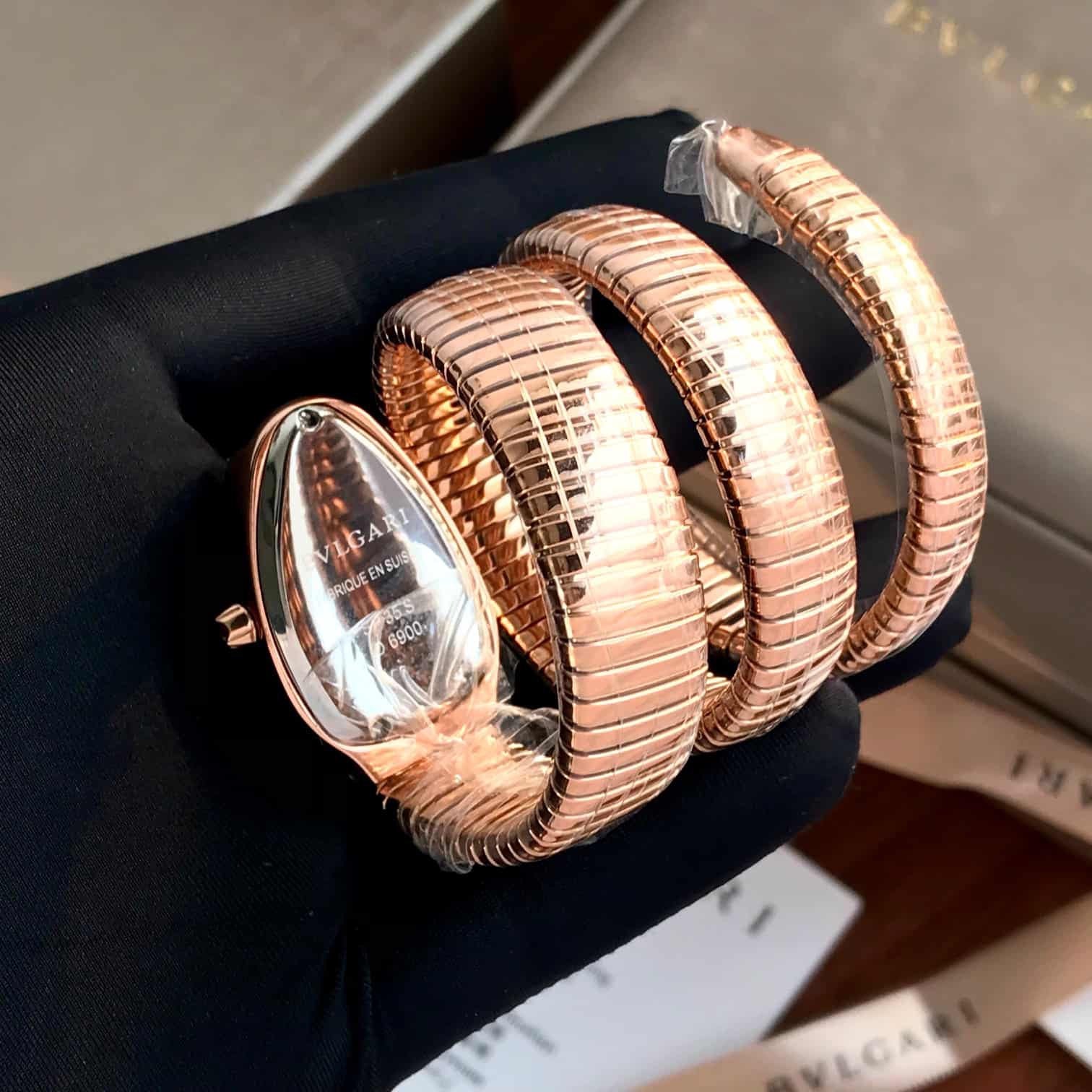 Bvlgari Serpenti Tubogas Rosegold Black