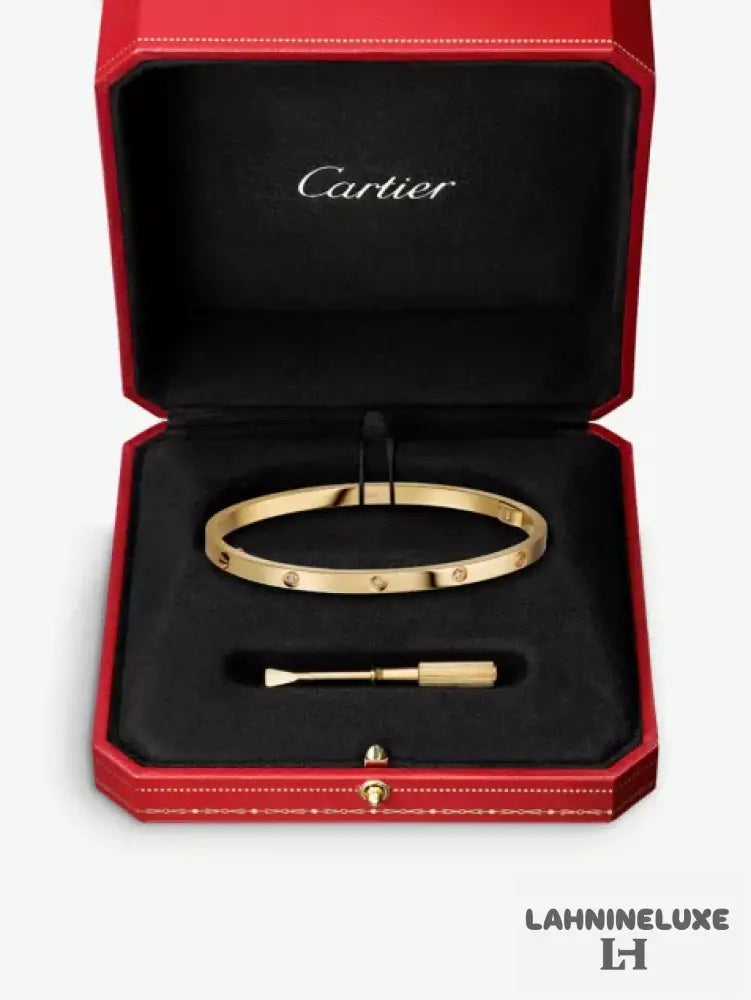 BRACELET CARTIER LOVE PETIT MODÉLE DIAMOND GOLD