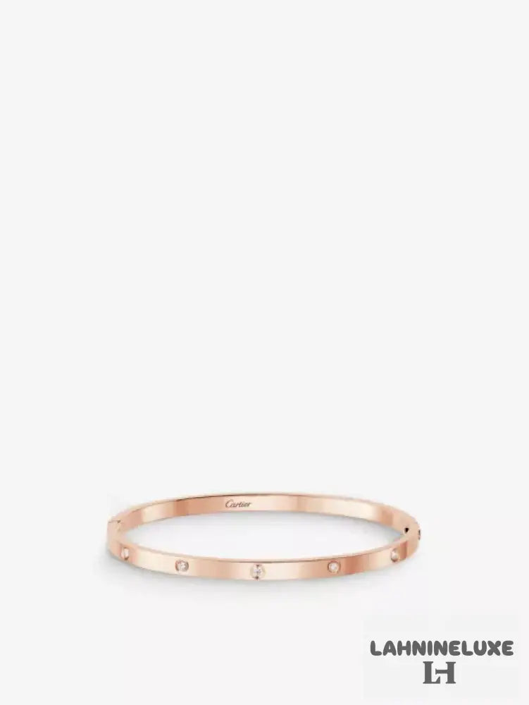 BRACELET CARTIER LOVE PETIT MODÉLE DIAMOND ROSE GOLD