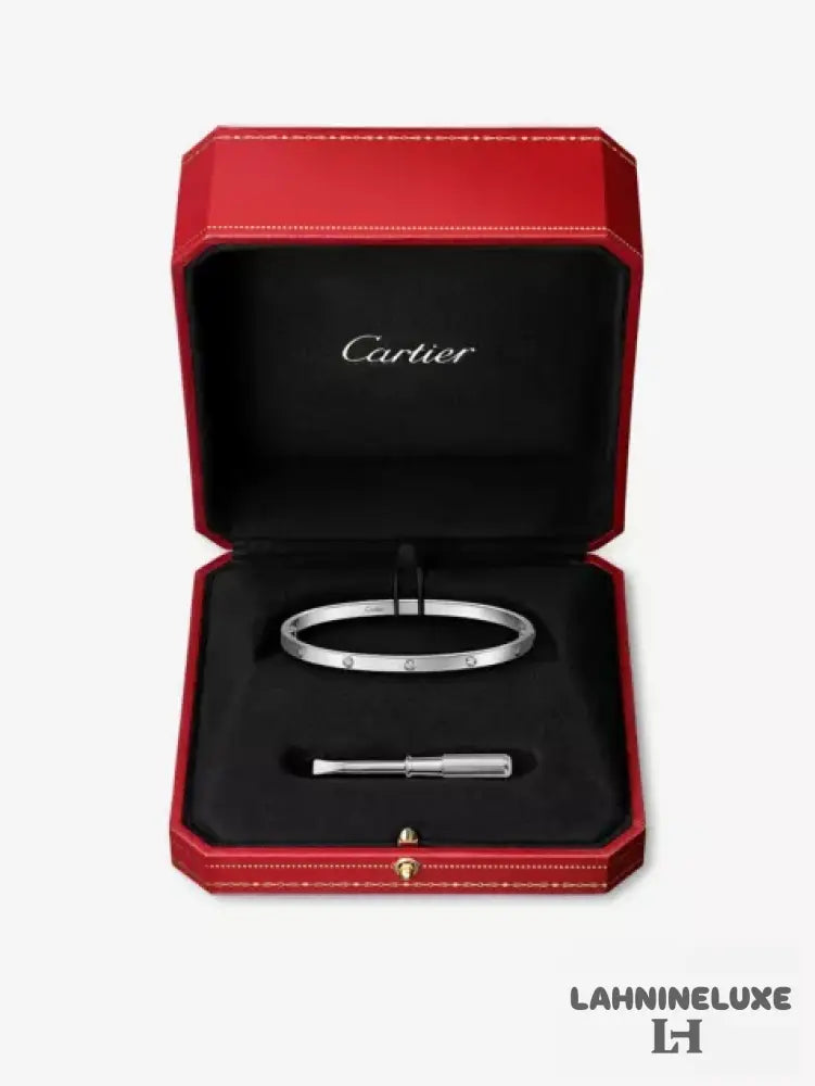 BRACELET CARTIER LOVE PETIT MODÉLE DIAMOND WHITE GOLD