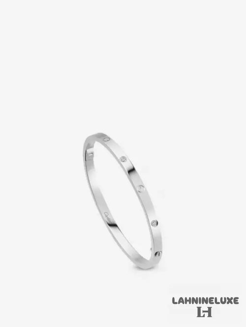 BRACELET CARTIER LOVE WHITE GOLD 4 DIAMONDS