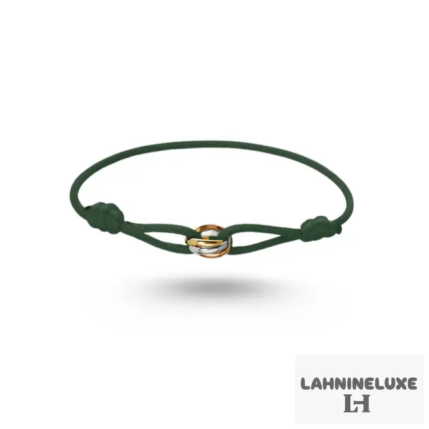Bracelet Cartier Trinity Cordon vert