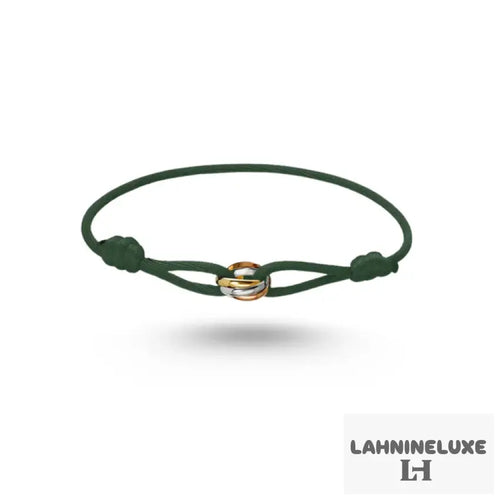 Bracelet Cartier Trinity Cordon vert