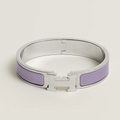 BRACELET HERMES CLIC H LILAS ARGENTE