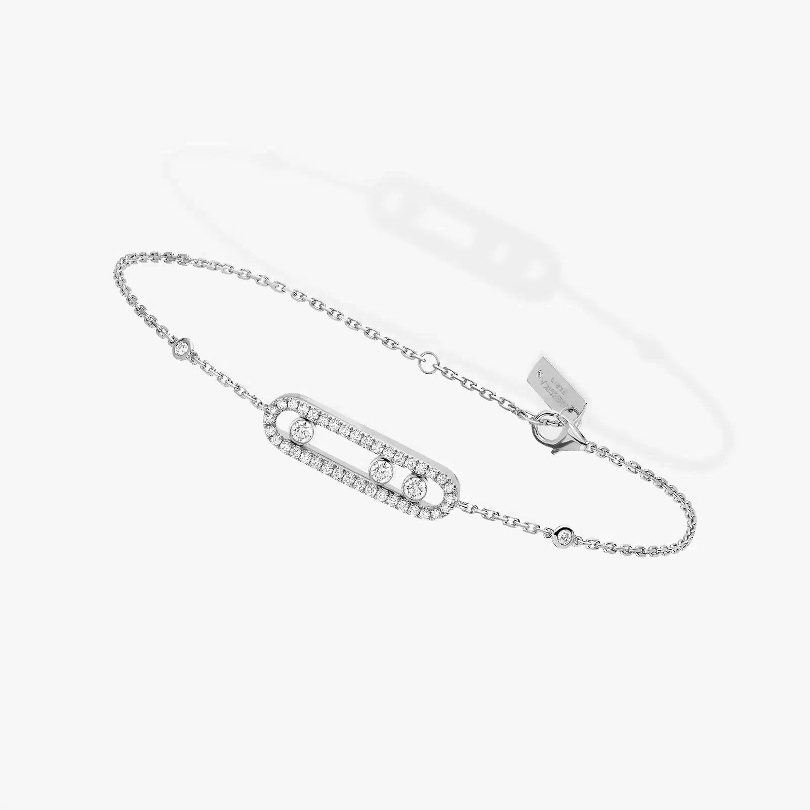 GOURMETTE MESSIKA BABY MOVE PAVÉ WHITE GOLD
