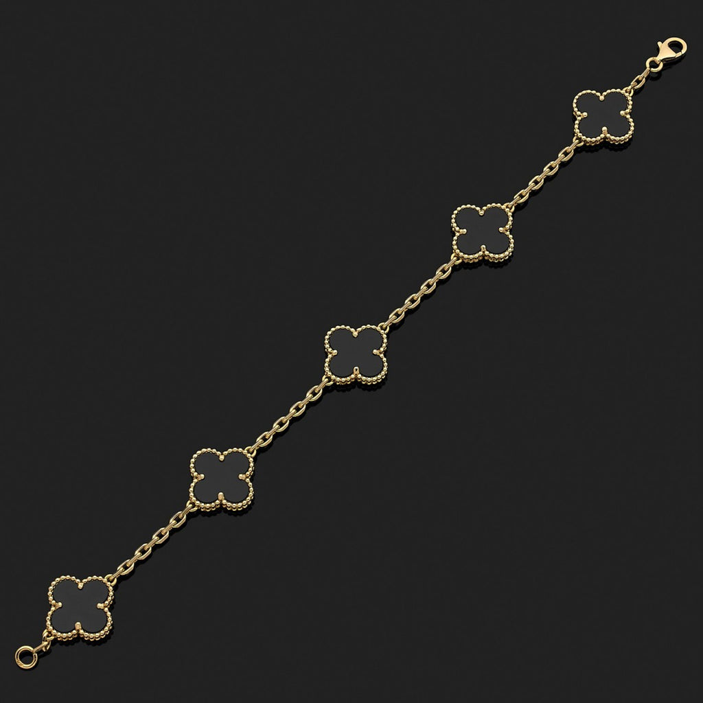 GOURMETTE VAN CLEEF ALHAMBRA NOIR ONYX