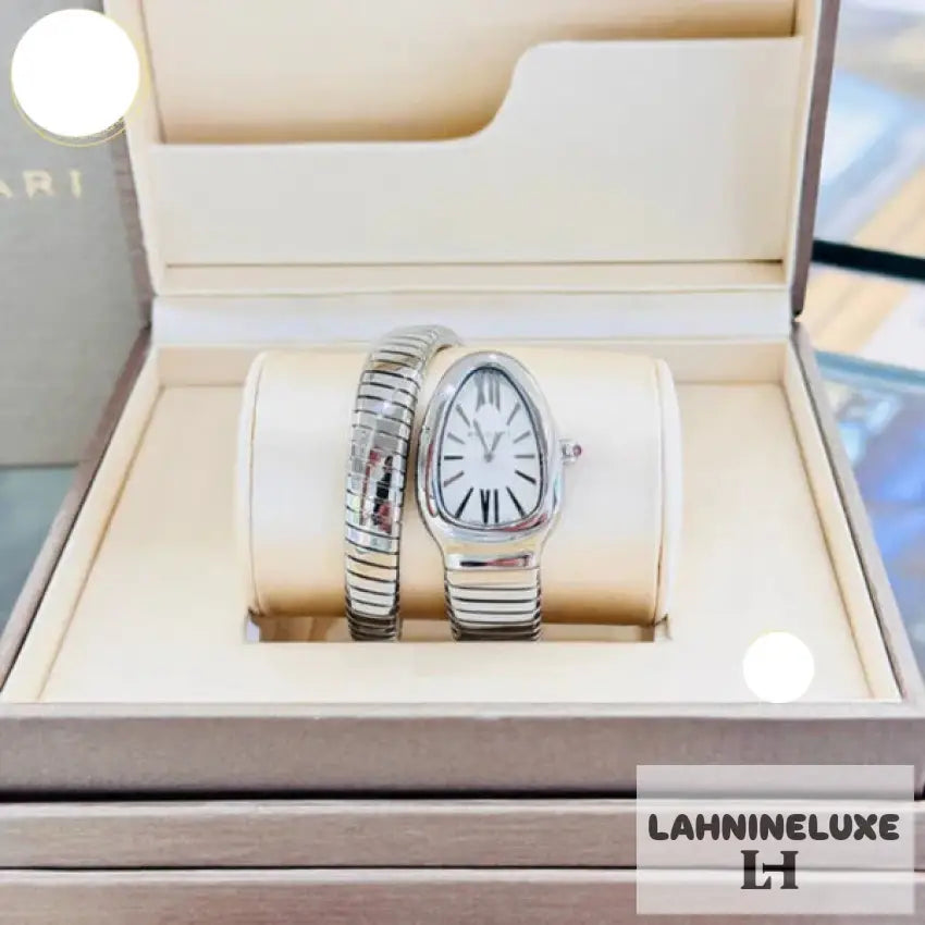 Bvlgari Serpenti fond blanc sertie