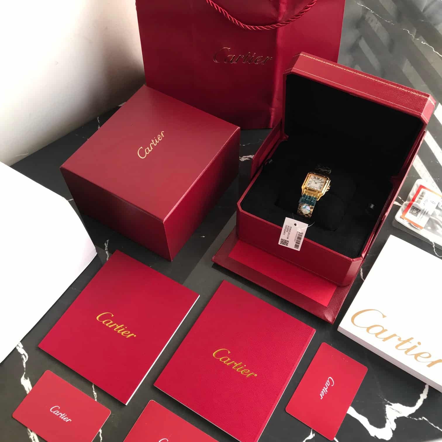 Cartier Panthere De Cartier Gold White Dial Japanese Quartz
