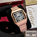 Cartier Santos De Skeleton Rosegold Automatic Men’s Watch