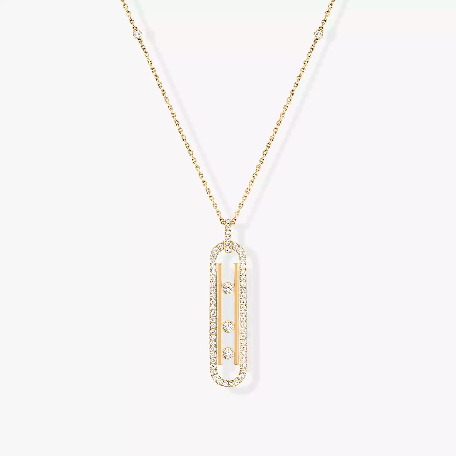 COLLIER MESSIKA MOVE 10TH SM NECKLACE DIAMONDS GOLD