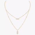 COLLIER MESSIKA MOVE UNO 2 ROWS PAVÉ GOLD