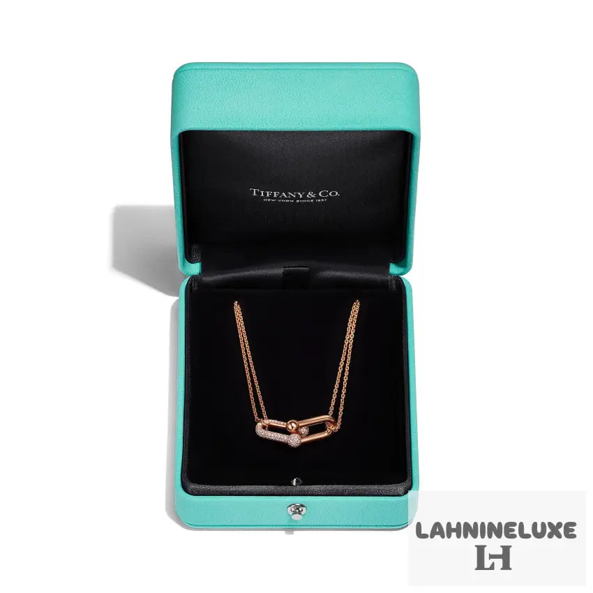 COLLIER TIFFANY & CO HARDWEAR A MAILLONS DIAMOND ROSE-GOLD