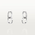 Boucles d'oreilles AV Amour Multiware – Petit modèle (Or blanc)