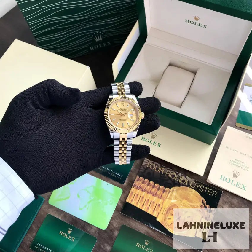 Date Just 41 Two Tone Gold Dial jubli Bracelet Japanese Master Quality Automatic