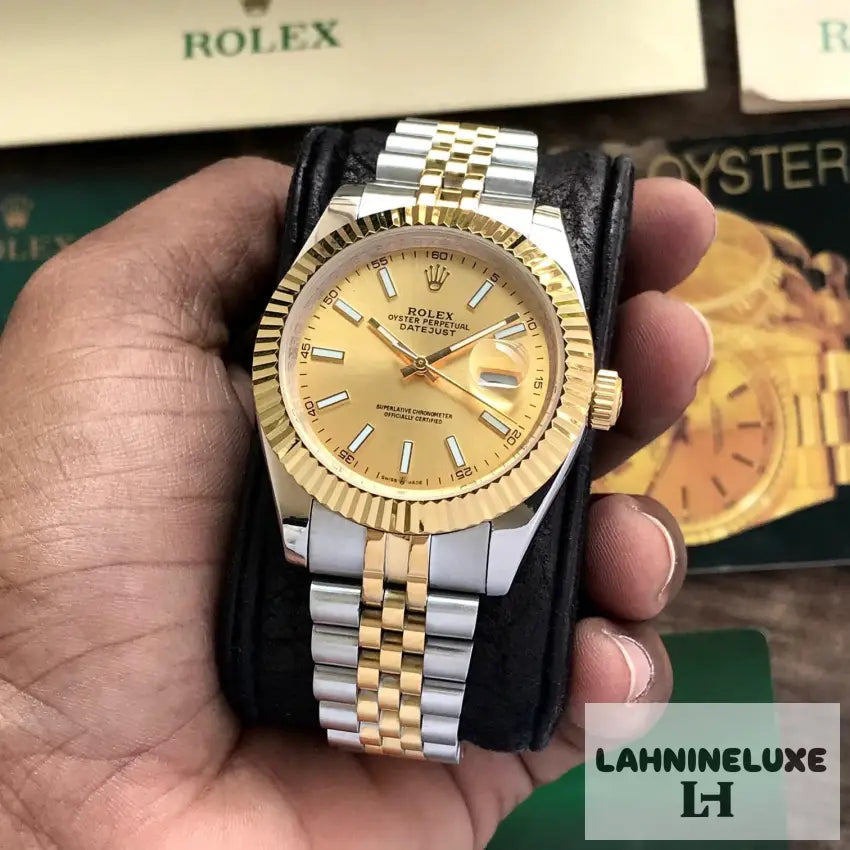 Date Just 41 Two Tone Gold Dial jubli Bracelet Japanese Master Quality Automatic