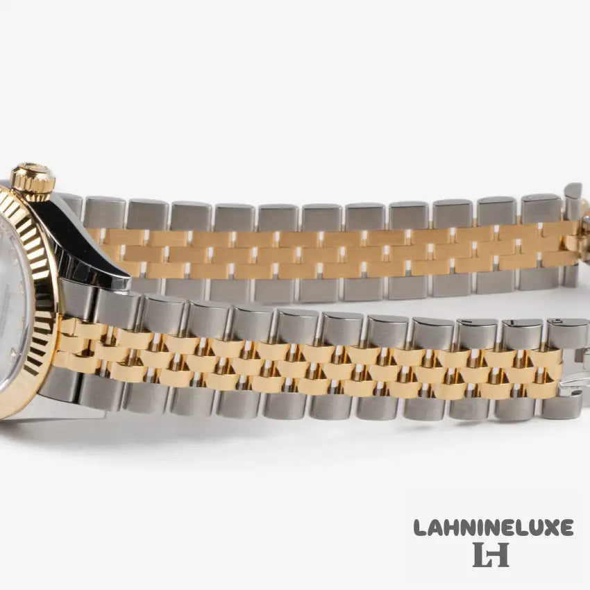 Datejust 28 279173 ’Ladies’ Stainless Steel Yellow Gold Mother of Pearl Diamond Dial Jubilee