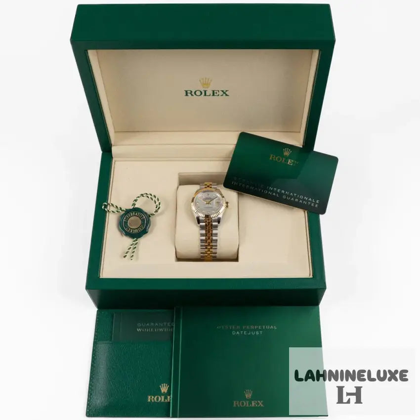 Datejust 28 279173 ’Ladies’ Stainless Steel Yellow Gold Mother of Pearl Diamond Dial Jubilee