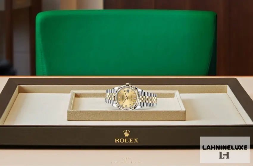 DATEJUST GRIS/JAUNE SERTI