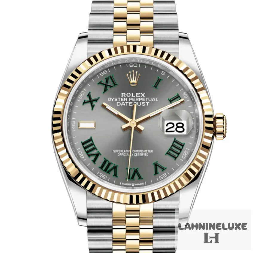 DATEJUST JAUNE/GRIS