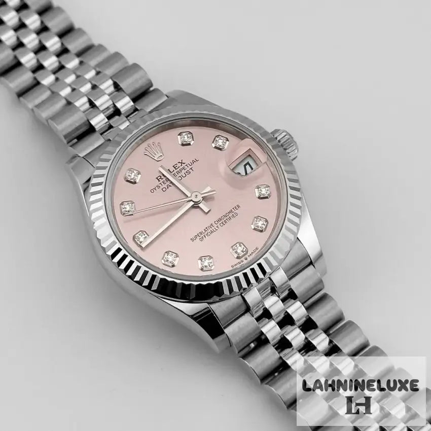 Datejust ’Ladies’ Stainless Steel Pink Diamond Dial Jubilee